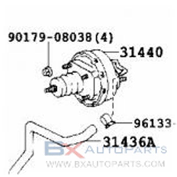 31440-36060 31440-36080 CLUTCH BOOSTER For TOYOTA COASTER