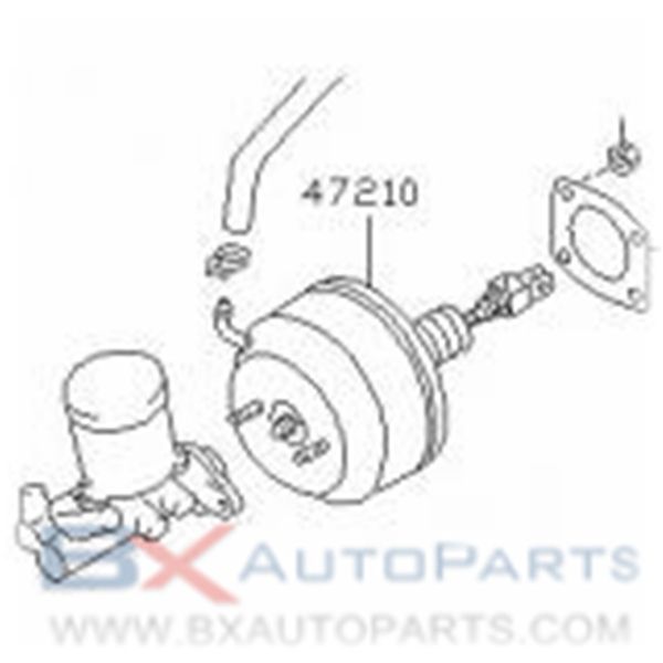 47210-67A10 Brake Booster For Nissan PULSAR NX 1986-1989