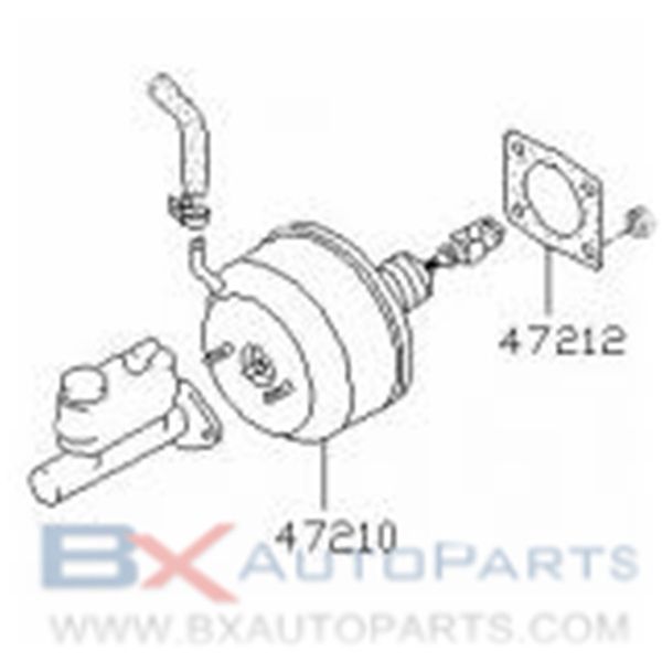 47210-03A00 47210-03A10 Brake Booster For Nissan PULSAR 1982-1986