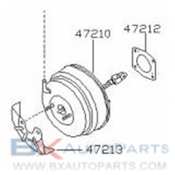 47210-42F00 47210-42F10 Brake Booster For Nissan 240SX 1988-1993