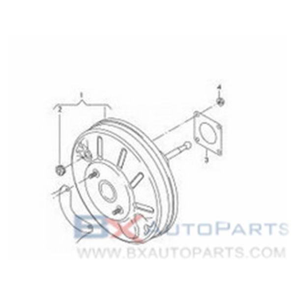 1K1614106S 1K1614106AD Brake Booster For VW JETTA/SYNCRO 2012-